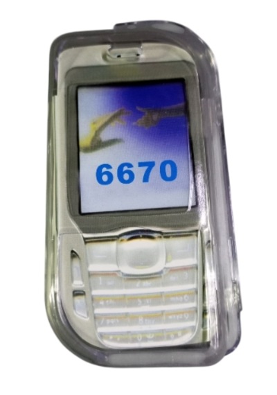 Nokia 6670 Uyumlu Telefon Koruyucu Şeffaf Mika Kapak -