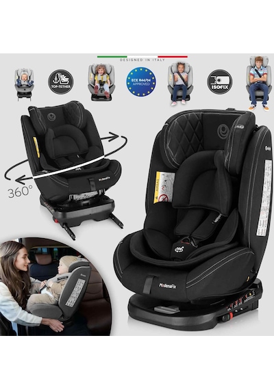 Elele Modenafix 360 Dönebilen İsofixli Oto Koltuğu 0-36 Kg Siyah