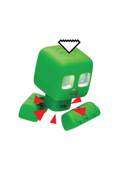 Minecraft Sesli Ve Işıklı Evcil Creeper Figürü Jgx49