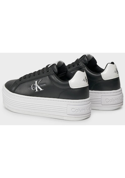 Calvin Klein Kadın Ayakkabı Yw0yw01431 0gm Siyah-beyaz Siyah - Beyaz