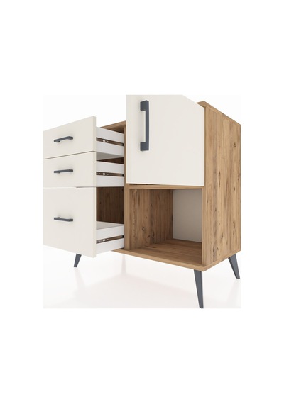 Hyperion Şifonyer Tek Raflı 3 Çekmeceli Tek Kapaklı 88x44x80 Çam-aytaşı Aytaşı Hyperion Şifonyer Tek Raflı 3 Çekmeceli Tek Kapaklı 88x44x80 Çam-aytaşı Aytaşı