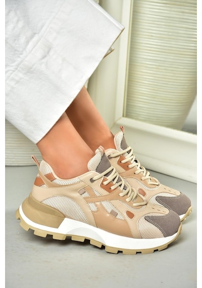 Fox Shoes S312213509 Vizon Spor Ayakkabı Sneakers Vizon