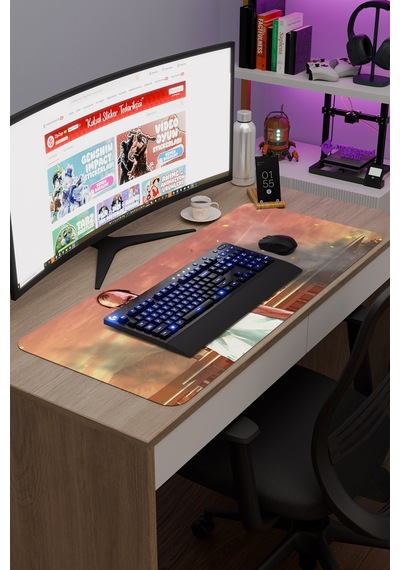 Gta 5 Kaymaz Dikişli Kauçuk Oyuncu Mousepad V3 - 90x40 Xxl Gaming Mouse Pad Fare Altlığı