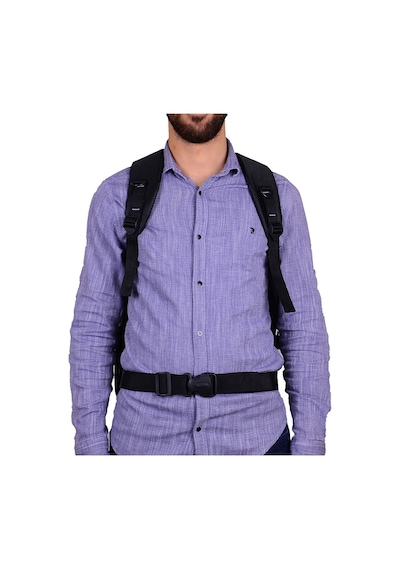 Strong Bag Strong Büyük Boy Dağcı Sırt Çantası- 17-18.4 Inch Laptop Bölmeli Siyah