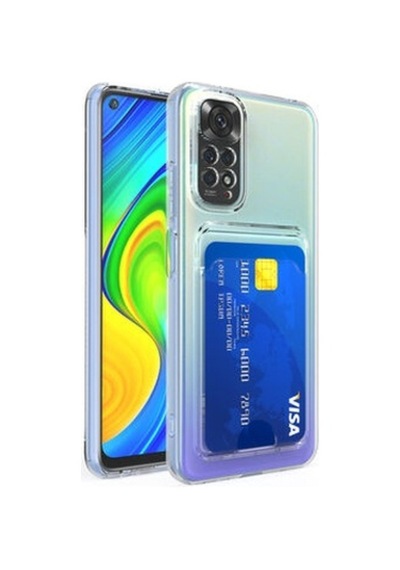 Xiaomi Redmi Note 11 Pro 5g İle Uyumlu Kılıf Kartlıklı Kartvizitli Şeffaf Telefon Kılıfı Kapak