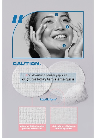 Elensılıa Misel Temizleme Pedi Elensilia Water to Foam Cleansing Pad 60 Adet