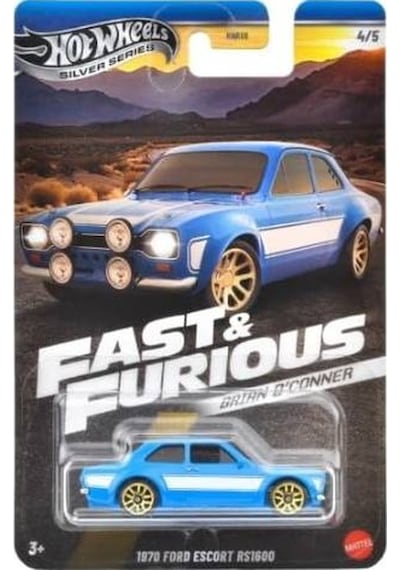 Hot Wheels Silver Brian O'conner Seti 4/5 1970 Ford Escort Rs1600 Mavi