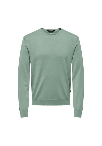 Only & Sons Onswyler Lıfe Reg 14 Ls Crew Knıt Noos Erkek Yeşil Kazak - 22020088