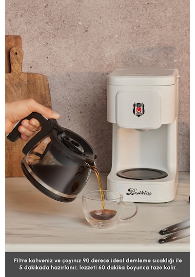 Karaca Just Coffee Aroma 2 İn 1 Beşiktaş Filtre Kahve Ve Çay Demleme Makinesi