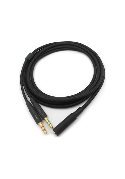 Kingston Hyperx Cloud 2/alpha Uyumlu Gaming Kulaklık Ses Kablosu Siyah