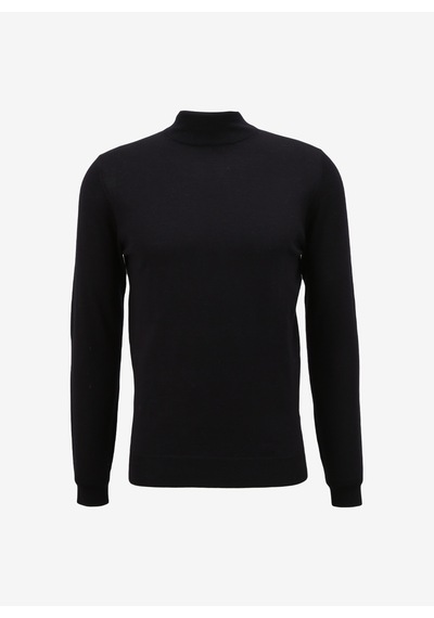 At.p.co Yarım Balıkçı Yaka Slim Fit Siyah Erkek Kazak A274a07emp-