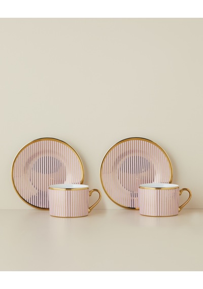 English Home Livora New Bone China 4 Parça 2 Kişilik Çay Fincanı Takımı 220 Ml Pembe