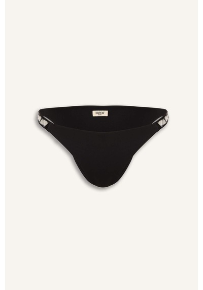 Defacto Lilyrose X Defacto Regular Fıt Bikini Altı H9444ax26hsbk81 Siyah-bk81