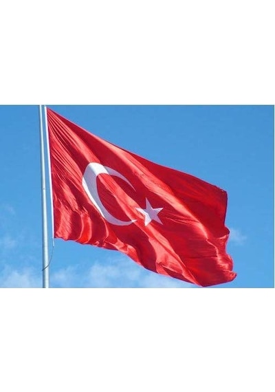 Türk Bayrağı Kumaş 100X150CM Alpaka Kumaş