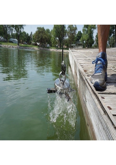 Süper Güçlü 60 Mm Çap Halkalı Büyük Neodyum Pot Mıknatıs, Magnet Fishing, Kurtarma Mıknatısı