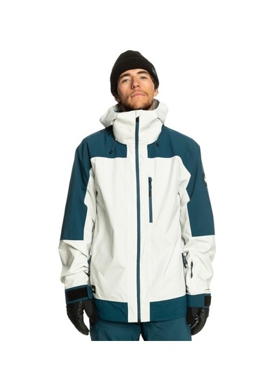 Quiksilver Ultralight Erkek Gri Snowboard Ceketi Siyah