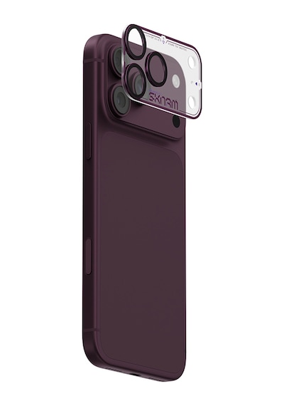 İphone 18 Pro Uyumlu Skinarma Atlas Serisi Ionix Kamera Lens Koruyucu Bordo