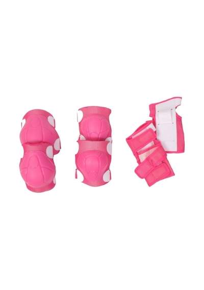 Çocuk Kask Paten Kaykay Bisiklet Koruyucu Set Pembe