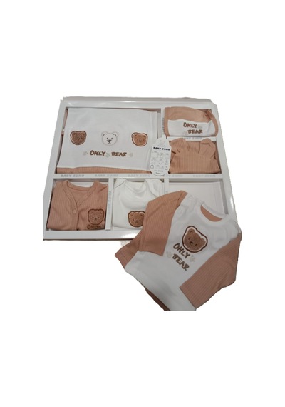 Baby Zuhu My Baby Kumsal % 100 Coton 10 Lu Hastane Çıkışı Only Bear 6553 Kahverengi Kahverengi