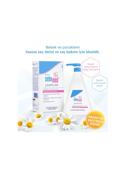 Sebamed Baby Ph 5.5 Göz Yakmayan Formül Nemlendirici Etkili Papatya Özütlü Bebek Şampuanı 750 Ml Normal