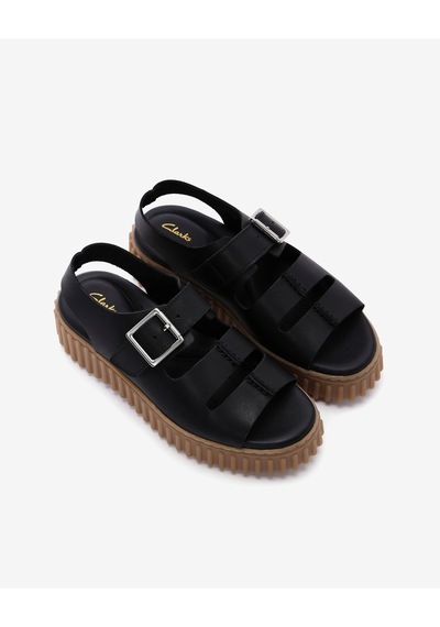 Clarks Torhill Seam Kadın Siyah Sandalet 26172064 Siyah