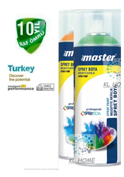 Çimen Renk Pro Seri Akrilik Sprey Boya- 400 Ml Büyük Boy-10 Yıl Raf Ömür 1 Adet Çimen Yeşil