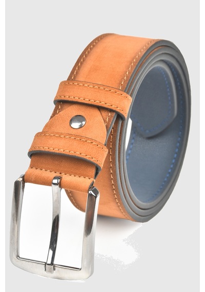 Deepsea Erkek Taba 4 Cm Eninde Süet Kemer Suni Süet Spor Kemer 2402643 Taba
