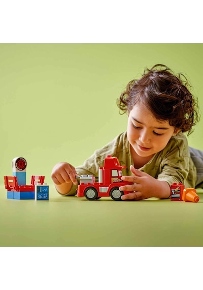 LEGO® DUPLO® Disney ve Pixar Arabalar Mack Yarışta 10417 2+ Eğitici Oyuncak Yapım Seti - 14 Parça