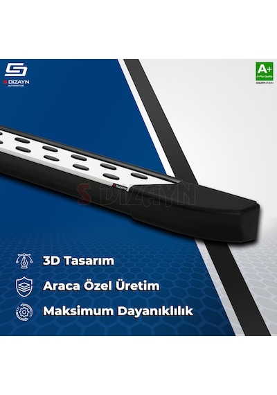 S-dizayn Fiat Doblo 3 Trimline Gri Yan Basamak 202 Cm 2023 Üzeri