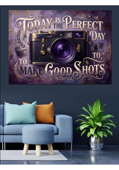 Today Is The Perfect Day Dekoratif Kanvas - Mdf Ahşap Tablo