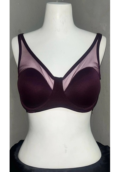 Le Jardin Kadın Tüllü Toparlayıcı Soft Cup Mürdüm Sütyen