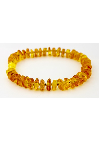 Kehribar Bileklik Amorf Tasarım Ambergold Blk23-97 Çok Renkli