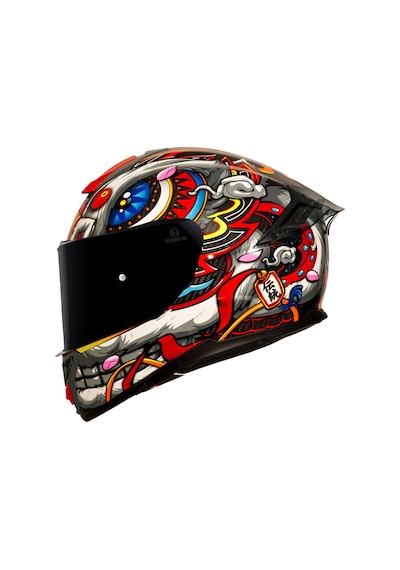 Sway 861 Carbon Desing Full Face Motosiklet Kaskı 64932 Çok Renkli