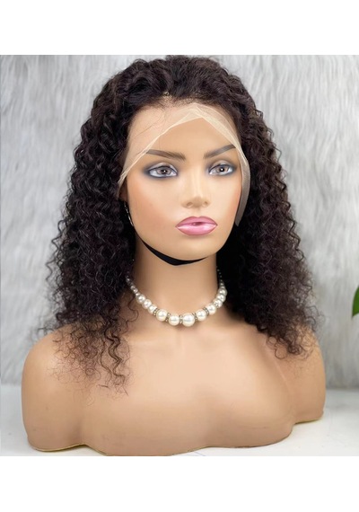 Gerçek Front Lace Tül Peruk Kabarık Dalga Doğal 50 55cm