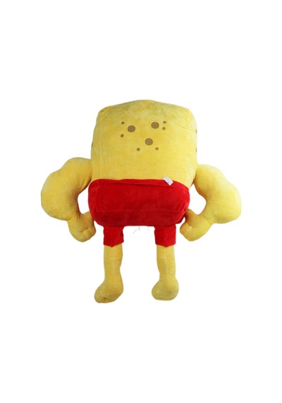 İthal Kumaş Renkli 3 Boyutlu Sünger Bob Figür Peluş Oyuncak Çeşitleri Uyku & Oyun Arkadaşı Dev 70 Cm 001
