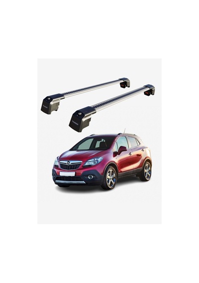Opel Mokka 2013-2020 Trx2 Thunder Carrier Kilitli Ara Atkı Taşıyıcı Tavan Barı Siyah