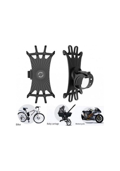 Zhltools Bisiklet Motorsiklet Atv Motosiklet Gidon Telefon Tutucu Tutacağı Lastikli Akrobat Siyah Siyah