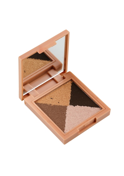 4'lü Toz Far Bronze Heat 03 Mat & Işıltılı Talc Free Hyalüronik Asit & E Vitamini / My Joy Eyeshadow Quad Çok Renkli
