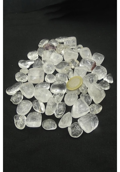 Doğal Kristal Kuvars Tamburlu Parçalar-50 Gram-115K