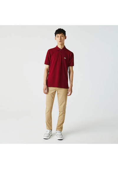 Lacoste Erkek Classic Fit L.12.12 Bordo Polo Yaka Tişört Bordo