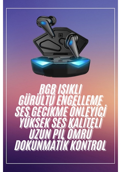Tek Oyuncu Kulaklığı Mikrofonlu Kablosuz Kulaklık Powerban Yüksek Ses Kaliteli Najmaddin