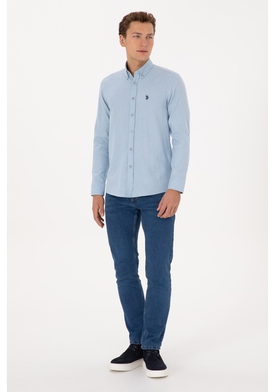 U.s. Polo Assn. Erkek Açık Mavi Gömlek Basic 50316721-vr003 Acık Mavı U.s. Polo Assn. Erkek Açık Mavi Gömlek Basic 50316721-vr003 Acık Mavı