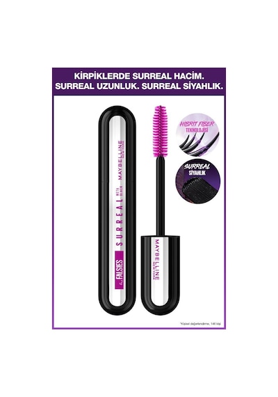 Maybelline New York Falsies Surreal Meta Black Maskara 001 Black
