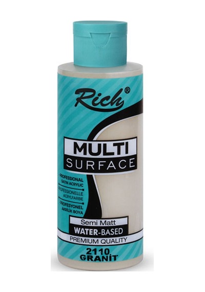 Rich Akrilik Boya Multi Surface 120 Cc Granit 2110 Çok Renkli