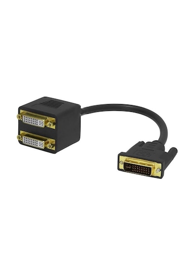 Powermaster Pm-25997 24+1 Dvı Erkek To 2x 24+5 Dvı Dişi Çoklayıcı Kablo 32cm