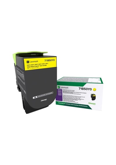 Lexmark 71B50Y0 2.300 Sayfa Yellow Sarı Toner Cs317-417-517 Cx317