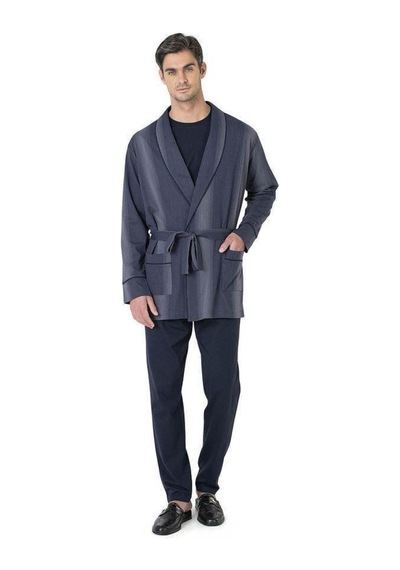 Pierre Cardin Erkek 3'lü Uzun Kollu Pamuklu Pijama Takım Çizgili Robdöşambır Kutulu Damat Çeyiz Seti Lacivert Pierre Cardin Erkek 3'lü Uzun Kollu Pamuklu Pijama Takım Çizgili Robdöşambır Kutulu Damat Çeyiz Seti Lacivert