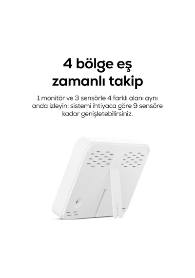 Tr Dijital Termometre Monitörlü 4 Bölge Takipli İç-dış Mekan Wifi Akıllı İklim Sensörü X7510 Genel