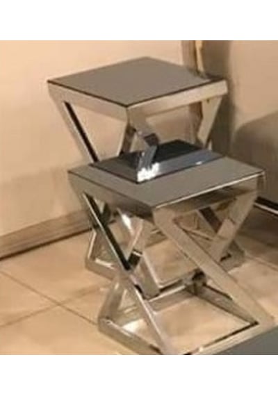 Zlf Zigon Z Ayak Lüks Orta Ve Zigon Sehpa Takım El Yapımı