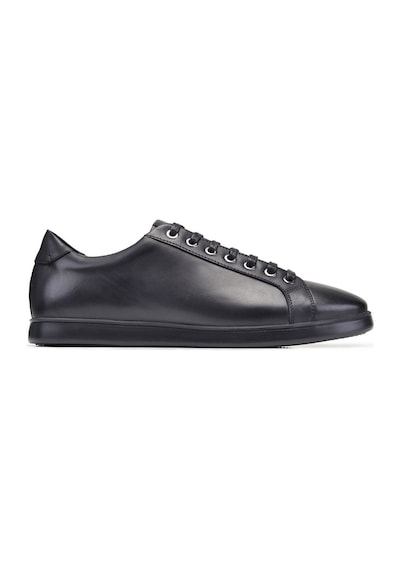Siyah Sneaker Erkek Ayakkabı -12329--antik Siyah - Taban Siyah Çok Renkli